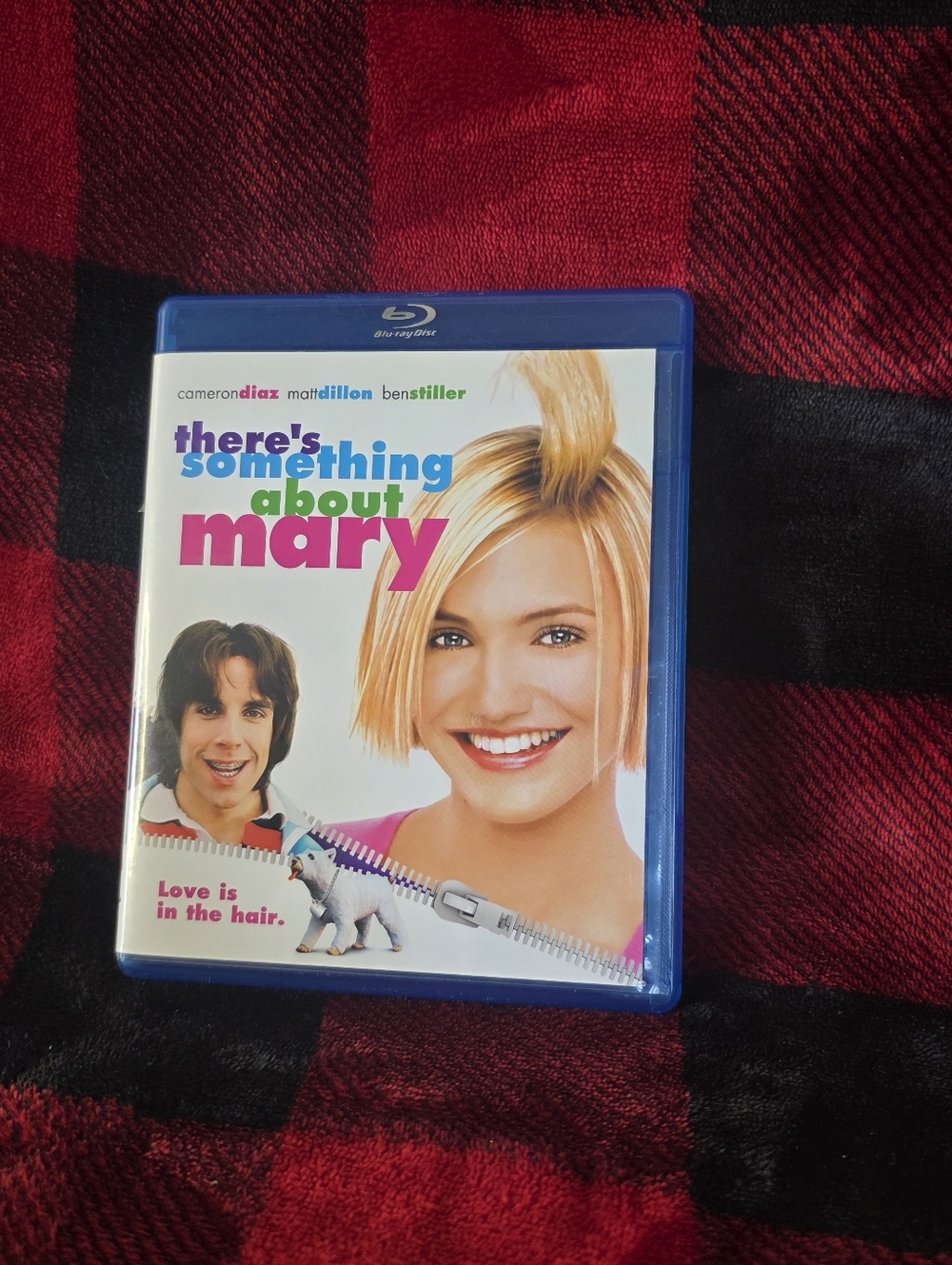 There's Something About Mary Blu-ray - White, Pink, Blue Cover